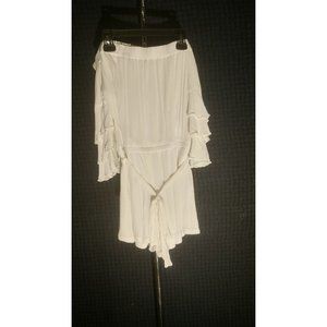 Lulus White Off Shoulder Romper L